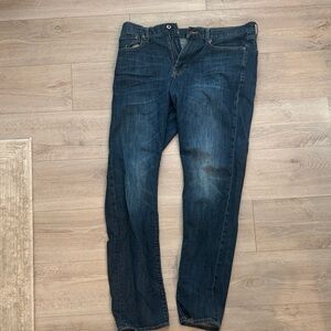Lucky Brand Men's Dark Blue Straight Jeans
